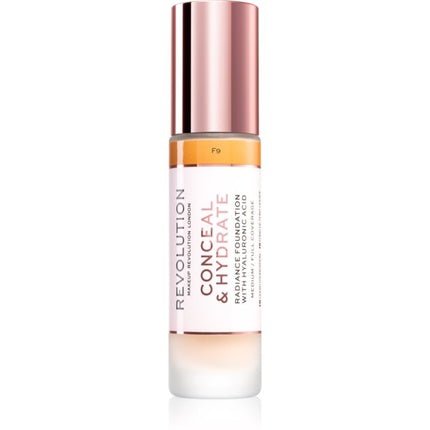 Makeup Revolution Conceal & Hydrate Lightweight Hydrating Foundation - Color: F9, Size: 23 ml - Maison des fragrances