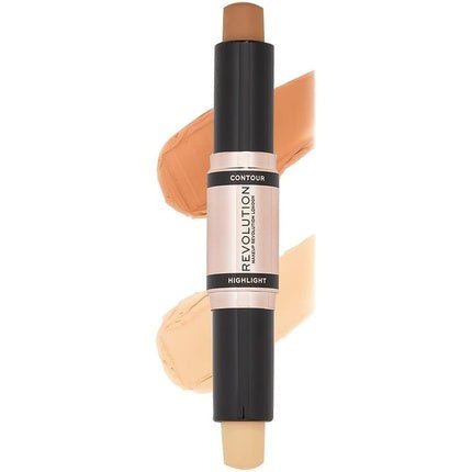 Makeup Revolution Contour Stick Duo Cream Contour & Highlight Vegan & Cruelty - Free Medium 2.4g - Maison des fragrances