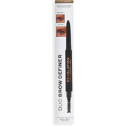 Makeup Revolution Duo Brow Definer Pencil with Brush Light Brown - Maison des fragrances