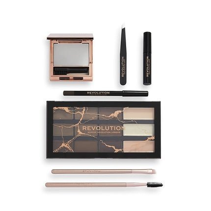 Makeup Revolution Eyebrow Shaping Set with Bag - Maison des fragrances