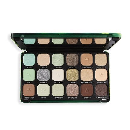 Makeup Revolution Forever Flawless Eyeshadow Palette Chilled Vibes 18 Shades - Maison des fragrances