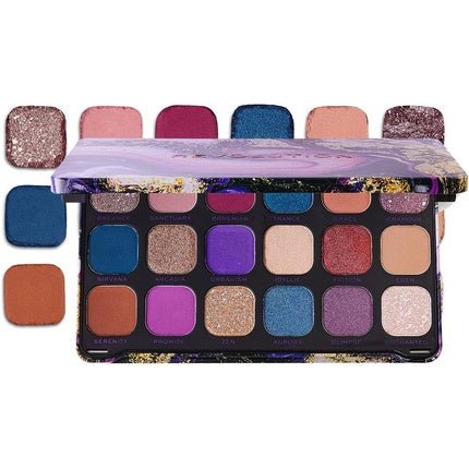 Makeup Revolution Forever Flawless Eyeshadow Palette Eutopia 18 Shades 19.8g - Maison des fragrances
