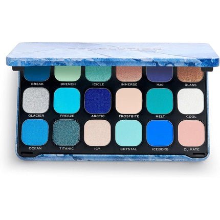 Makeup Revolution Forever Flawless Eyeshadow Palette Ice 18 Shades 19.8g - Maison des fragrances