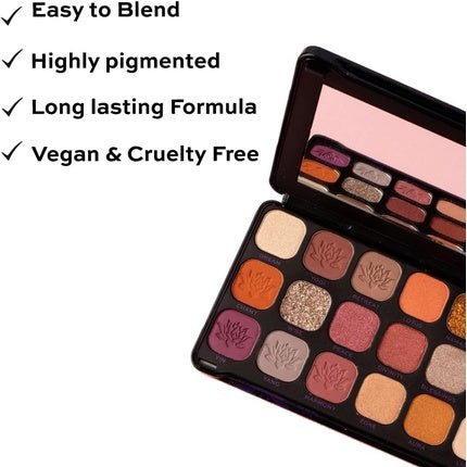 Makeup Revolution Forever Flawless Eyeshadow Palette Spirituality 18 Shades 19.8g - Maison des fragrances
