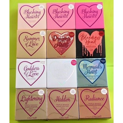 Makeup Revolution I ♡ Makeup Blushing Hearts Baked Bronzer Blusher Highlighter - Maison des fragrances