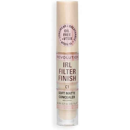 Makeup Revolution IRL Filter Finish Concealer Medium to Full Coverage C1 6g - Maison des fragrances