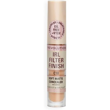 Makeup Revolution IRL Filter Finish Concealer Medium to Full Coverage C10 6g - Maison des fragrances