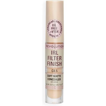 Makeup Revolution IRL Filter Finish Concealer Medium to Full Coverage C8.5 6g - Maison des fragrances