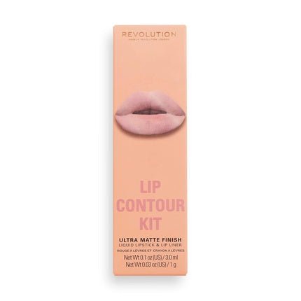 Makeup Revolution London Lip Contour Kit Stunner Lip Gloss and Lip Liner Duo 1ml 1g - Maison des fragrances