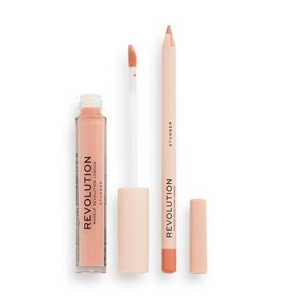 Makeup Revolution London Lip Contour Kit Stunner Lip Gloss and Lip Liner Duo 1ml 1g - Maison des fragrances