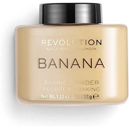 Makeup Revolution Loose Baking Powder Prolongs Makeup Wear Setting Powder Banana for Medium Skin Tones 32g - Maison des fragrances