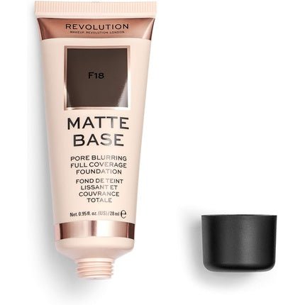 Makeup Revolution Matte Base Foundation F18 28ml - Maison des fragrances