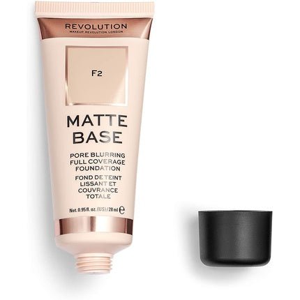 Makeup Revolution Matte Base Foundation F2 28ml - Maison des fragrances