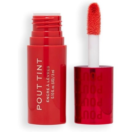 Makeup Revolution Pout Tint Lightweight Lip Tint Hydrating Formula with Gloss to Stain Finish Sweetie Coral 3ml - Maison des fragrances