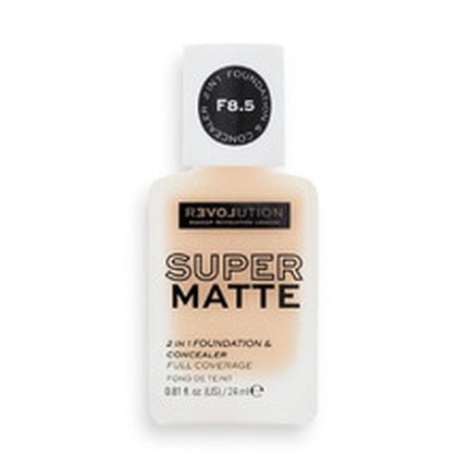 Makeup Revolution Relove Super Matte 2 In 1 Foundation Concealer 24 Ml F1 - Maison des fragrances