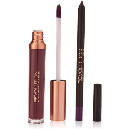 Makeup Revolution Retro Luxury Matte Lip Kit Royal - Maison des fragrances