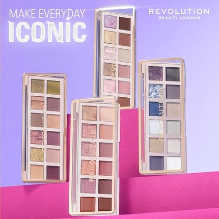 Makeup Revolution The True Icon Bronze Eyeshadow Palette Cream Matte - Maison des fragrances