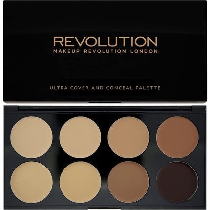 Makeup Revolution Ultra Cover and Conceal Palette Medium - Dark 10g - Maison des fragrances