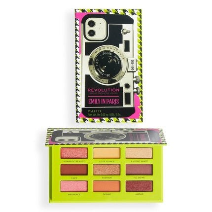 Makeup Revolution X Emily In Paris Camera Queen Eyeshadow Palette New Authentic - Maison des fragrances