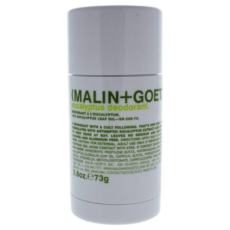 Malin + Goetz (Malin + Goetz) Eucalyptus Deodorant Stick for Unisex Déodorant (Déo) Mixte 77ml - Maison des fragrances
