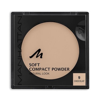 Manhattan Soft Compact Powder Light Compact Powder with Powder Puff for a Matte, Even Complexion Color Chocolate 9 - Maison des fragrances