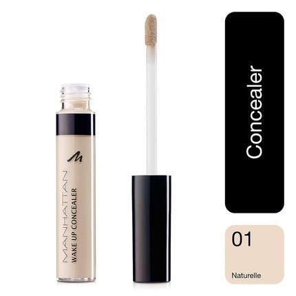 Manhattan Wake up Concealer Liquid Concealer for Covering Dark Circles and Redness Naturelle 1 7ml - Maison des fragrances
