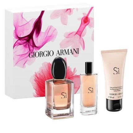 Markenlos Armani Si Gift Set 50+ + Body Lotion Eau de Parfum 15ml pour homme - Maison des fragrances