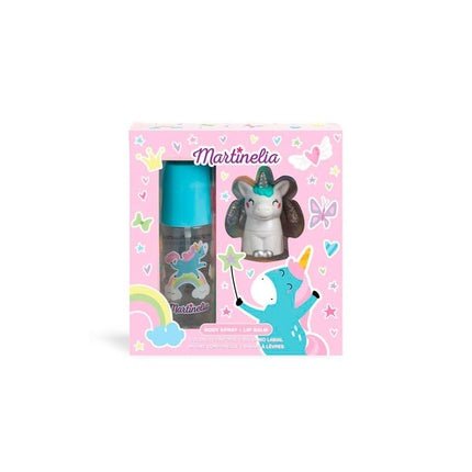 MARTINELIA Unicorn Body Spray & Lip Balm Set, Fragrant Children's Beauty Set - Maison des fragrances