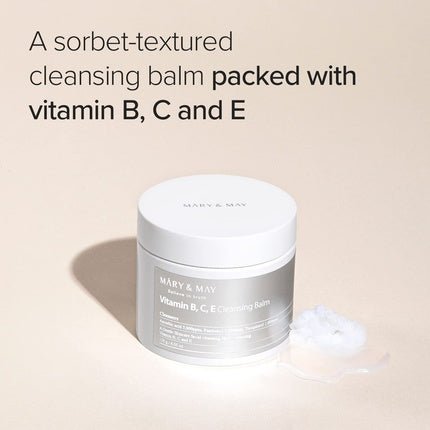Mary&May Vitamin B, C, E Cleansing Balm 4.05 Fl Oz / 120g - Gentle Skincare Facial Cleanser and Make Up Remover - Maison des fragrances