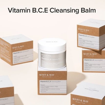 Mary&May Vitamin B, C, E Cleansing Balm 4.05 Fl Oz / 120g - Gentle Skincare Facial Cleanser and Make Up Remover - Maison des fragrances
