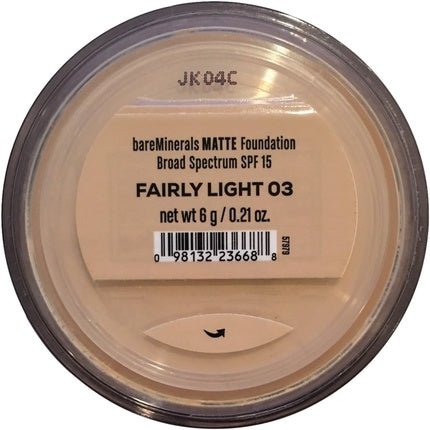 Matte Foundation SPF 15 Fairly Light Beige - Maison des fragrances