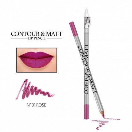 Matte Lip Liner Pencil Pen Contour Velvet Makeup 10 Colors Long Lasting - Maison des fragrances