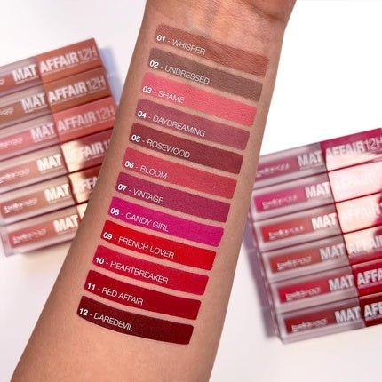 Matter Liquid Lipstick 12 Hours Rosewood 4.40ml - Maison des fragrances