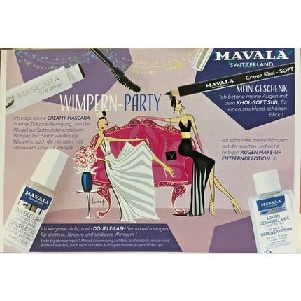 Mavala Travel Eyelash Set with Double Lash Mascara, Kajal Pencil, and Eye Makeup Remover - Maison des fragrances