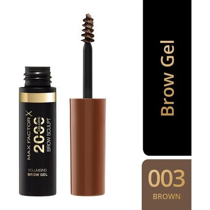 Max Factor 2000 Calorie Volumising Brow Sculpt Gel 003 Brown 4.5ml - Maison des fragrances