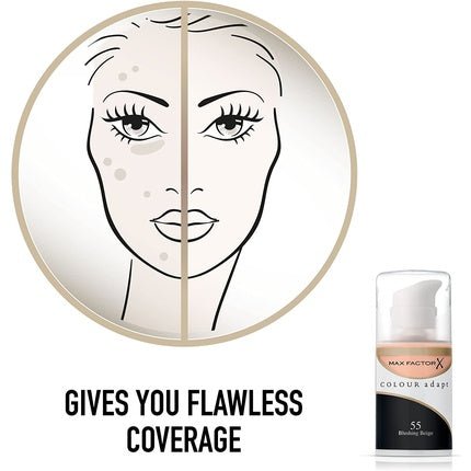 Max Factor Colour Adapt Foundation 55 Blushing Beige - Maison des fragrances
