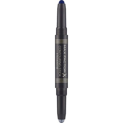 Max Factor Contouring Stick Eyeshadow 2 in 1 003, Silver Storm & Midnight Blue - Maison des fragrances