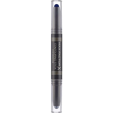 Max Factor Contouring Stick Eyeshadow 2 in 1 003, Silver Storm & Midnight Blue - Maison des fragrances