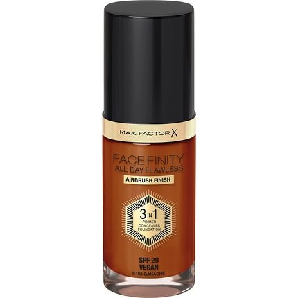 Max Factor Facefinity 3 - in - 1 All Day Flawless Foundation with SPF 20 30ml Ganache - Maison des fragrances