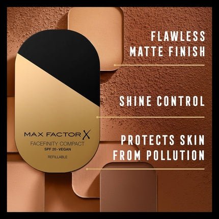 Max Factor Facefinity Compact Foundation Refill Ivory 002 10g - Maison des fragrances