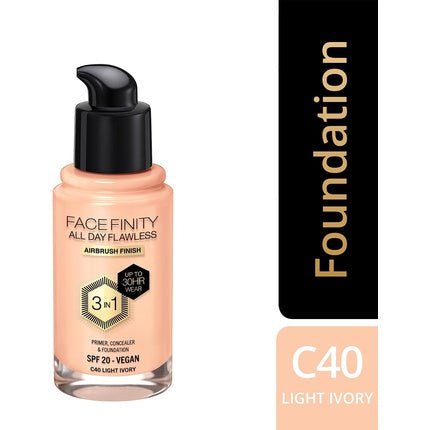 Max Factor Facenity All Day Flawless 3in1 Foundation C40 30ml - Maison des fragrances