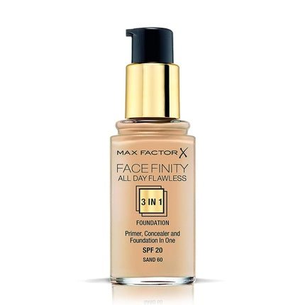 Max Factor Flawless Facefinity All Day 3 in 1 Foundation SPF 20g Sand 60 30ml - Maison des fragrances