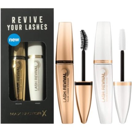 Max Factor Mascara Lash Revival Set 2pc Black Mascara and Primer - Maison des fragrances