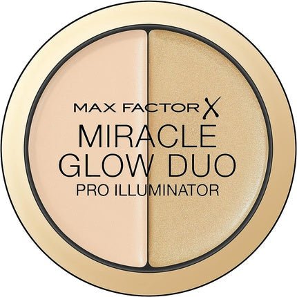 Max Factor Miracle Glow Duo Highlighter Light 10 Powder - Gold and Rose - Maison des fragrances