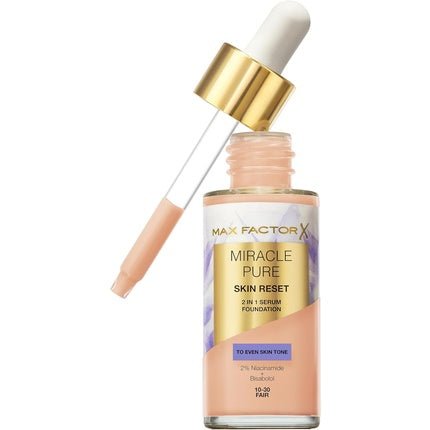 Max Factor Miracle Pure Foundation With Serum For Face 10 - 30 Fair 30ml - Maison des fragrances