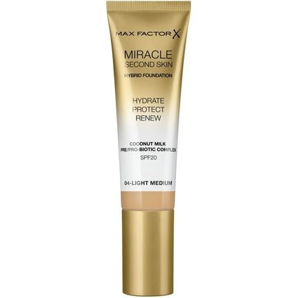 Max Factor Miracle Second Skin Hydrating Foundation Light - Medium 30ml - Maison des fragrances