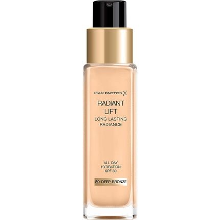 Max Factor Radiant Lift Foundation Spf 30 80 Deep Bronze 30ml - Maison des fragrances