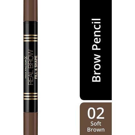 Max Factor Real Brow Fill & Shape Double - Ended Eyebrow Pencil 02 Soft Brown - Maison des fragrances