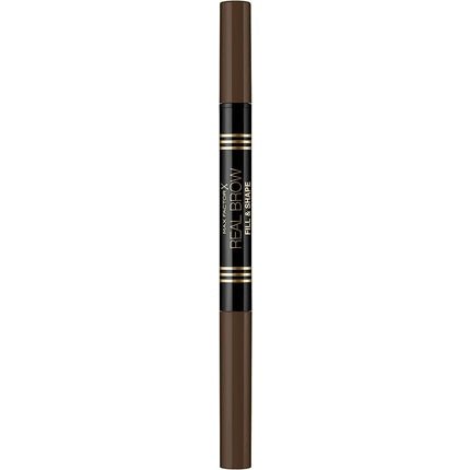 Max Factor Real Brow Fill & Shape Dual - Ended Eyebrow Pencil 03 Medium Brown 0.7g - Maison des fragrances