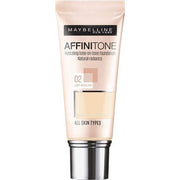 Maybelline Affinitone Foundation 02 Light Porcelain 30ml - Maison des fragrances